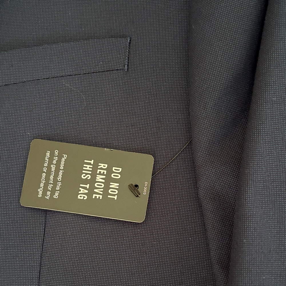 Express Men's Navy Blazer Slim Fit 42L - Picture 3 of 10